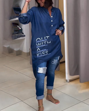 Bokstavtrykk uregelmessig knapp topp