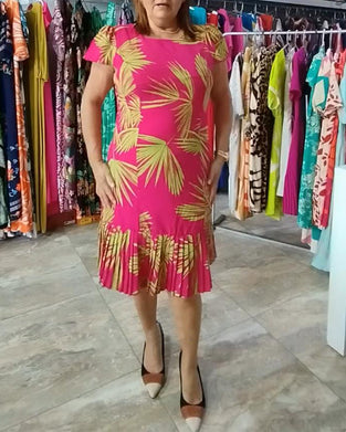 Kortermet plissert uformell kjole