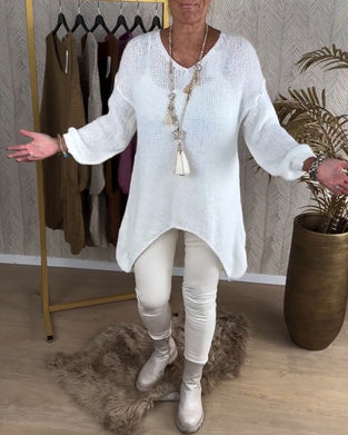 Uregelmessig ensfarget fritidsgenser