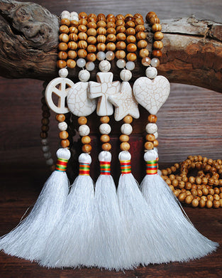 Håndperlet langt kjede