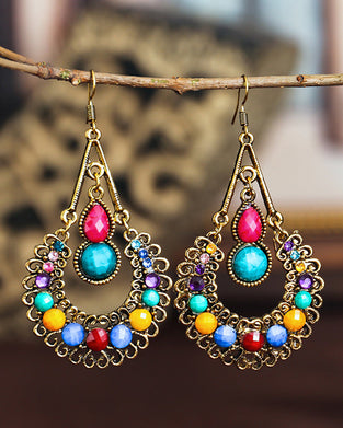 Lange øredobber med dråpeform