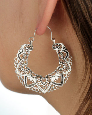 Overdrevne hule vintage øredobber