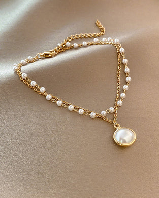 Metallkjede perlearmbånd