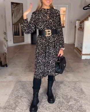 Vintage kjole med print