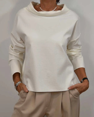 Langermet enkel casual topp