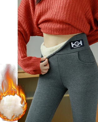 Tykke fleece-leggings for ytre slitasje