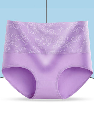 Jacquard-truse med høy midje