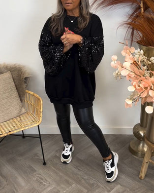 Gensere med solide farger og skjøting