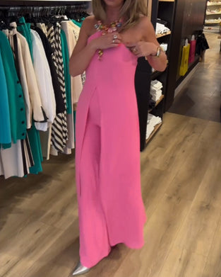 Halter neck split ensfarget todelt sett