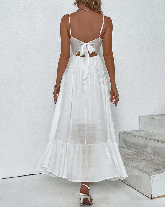 Ensfarget elegant seleselekjole med blonder