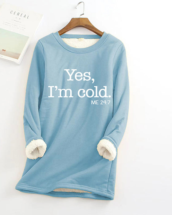 Sweatshirt med engelsk trykt genser