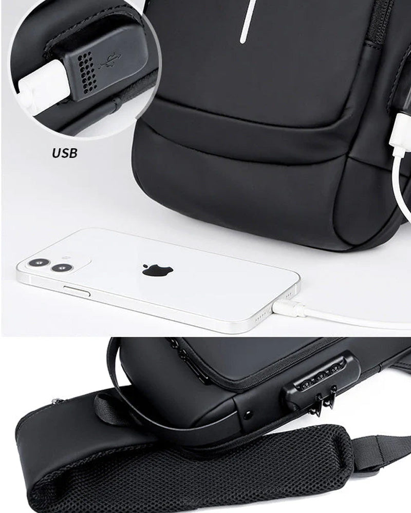 Passord anti-tyveri brystveske