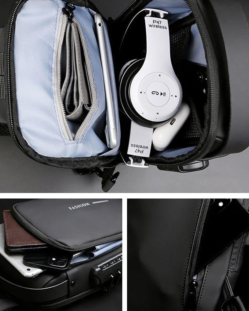 Passord anti-tyveri brystveske