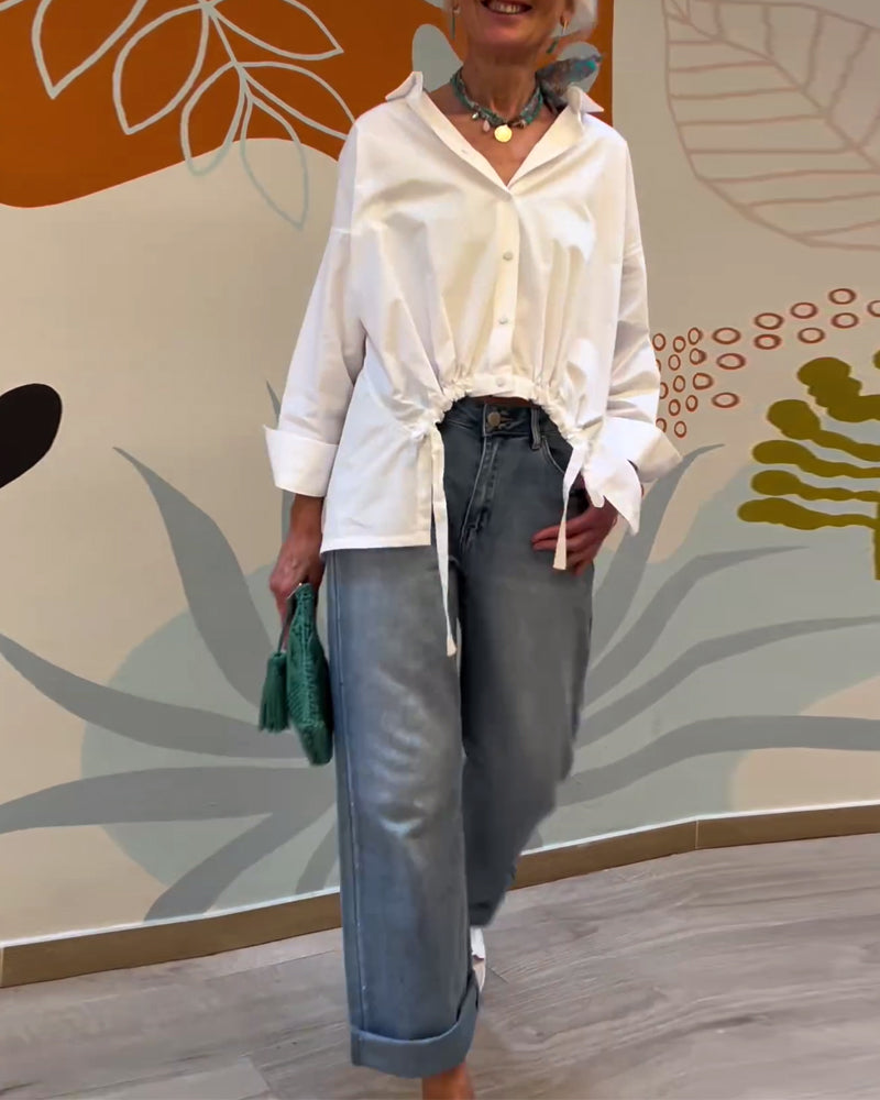 Pendle topp i ensfarget jakkeslag