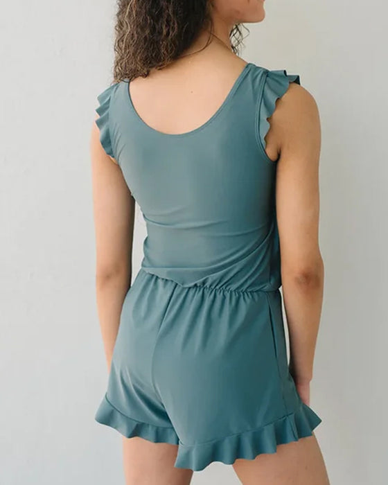 Badedrakt i ett stykke med innebygd BH