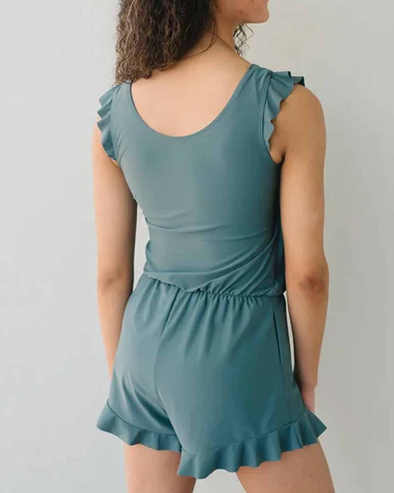 Badedrakt i ett stykke med innebygd BH