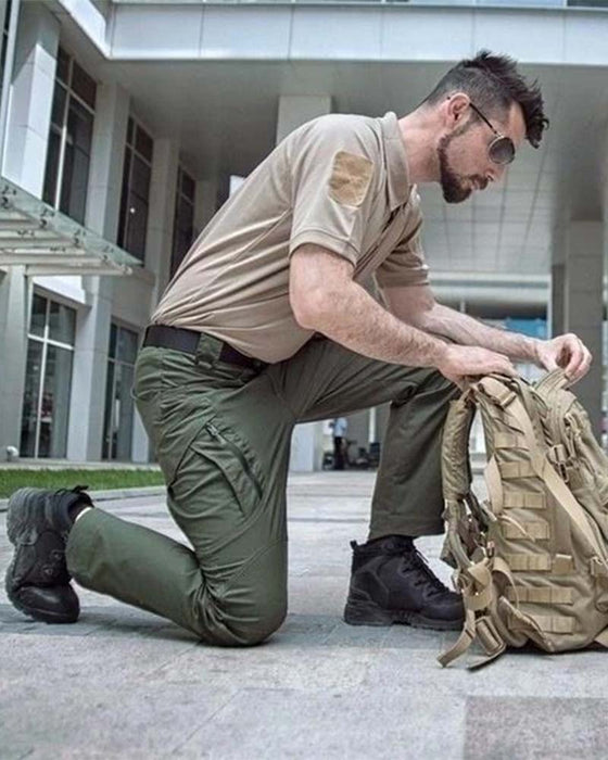 Ensfarget utendørs turbukse