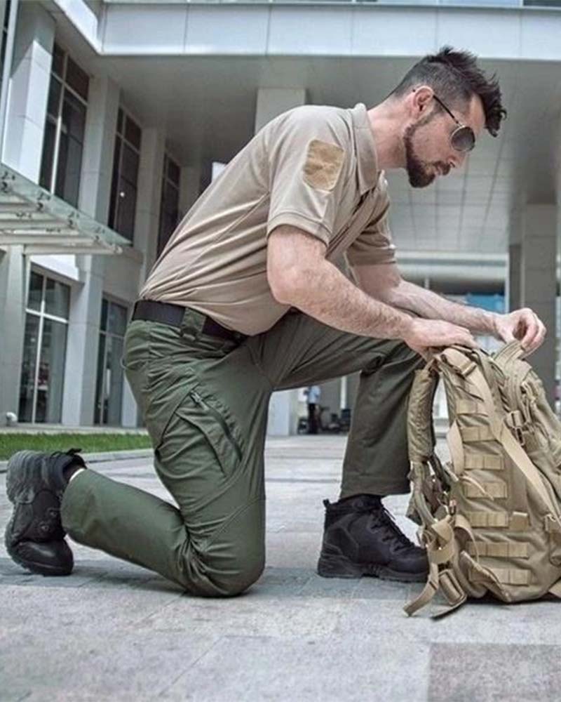 Ensfarget utendørs turbukse