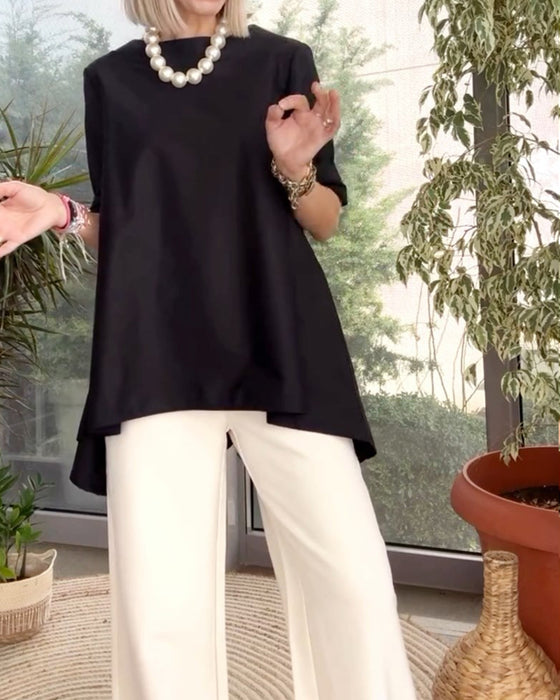 Topper med solide farger og pendling