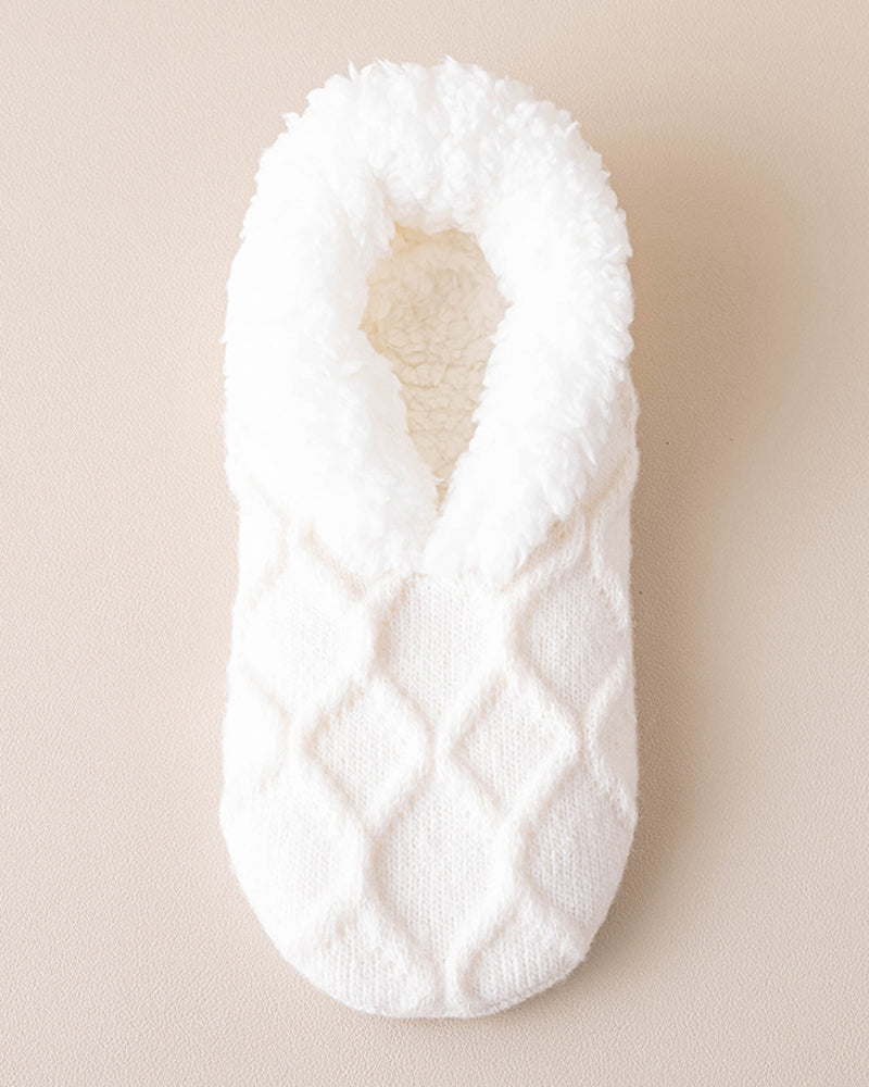 Koselige anti-skli termiske gulvsokker