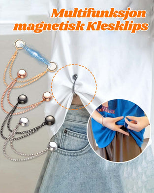 Multifunksjons magnetiske klesklips