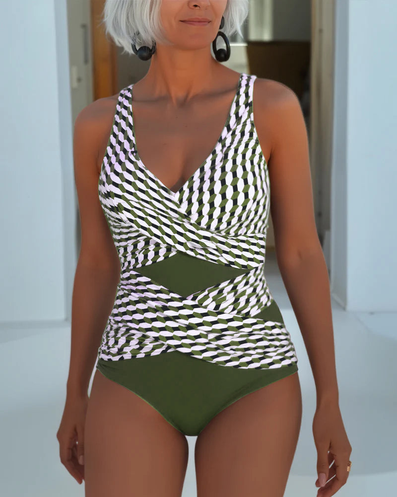 Bikini Med Cross-Over Design For Resort Casual Baderom