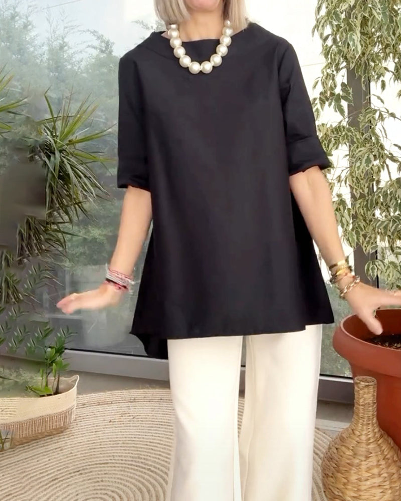 Topper med solide farger og pendling