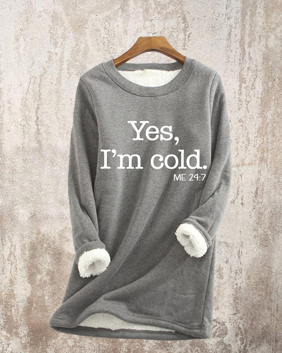 Sweatshirt med engelsk trykt genser