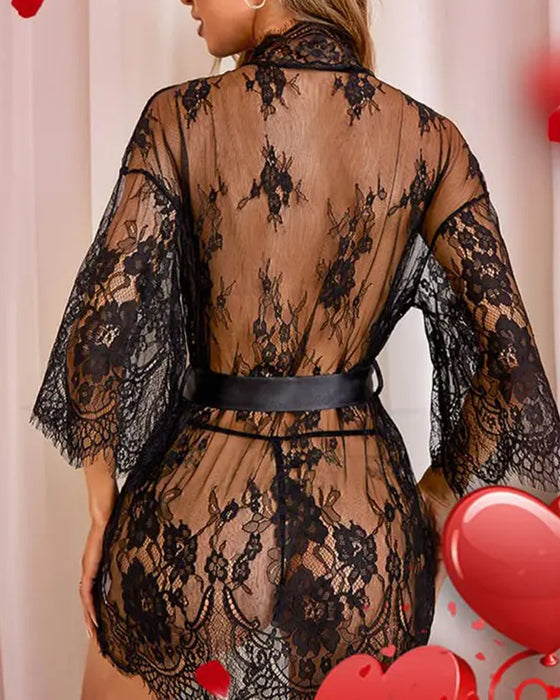 Elegant pyjamas i ensfarget blonder