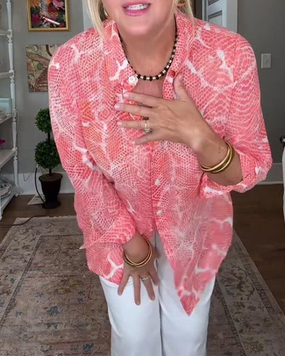 Blus Med Knappet Og Strukturert Egenskaper