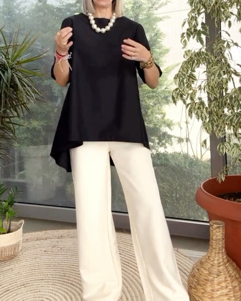 Topper med solide farger og pendling