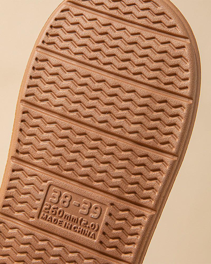 Anti-skli lette, varme bomullstøfler