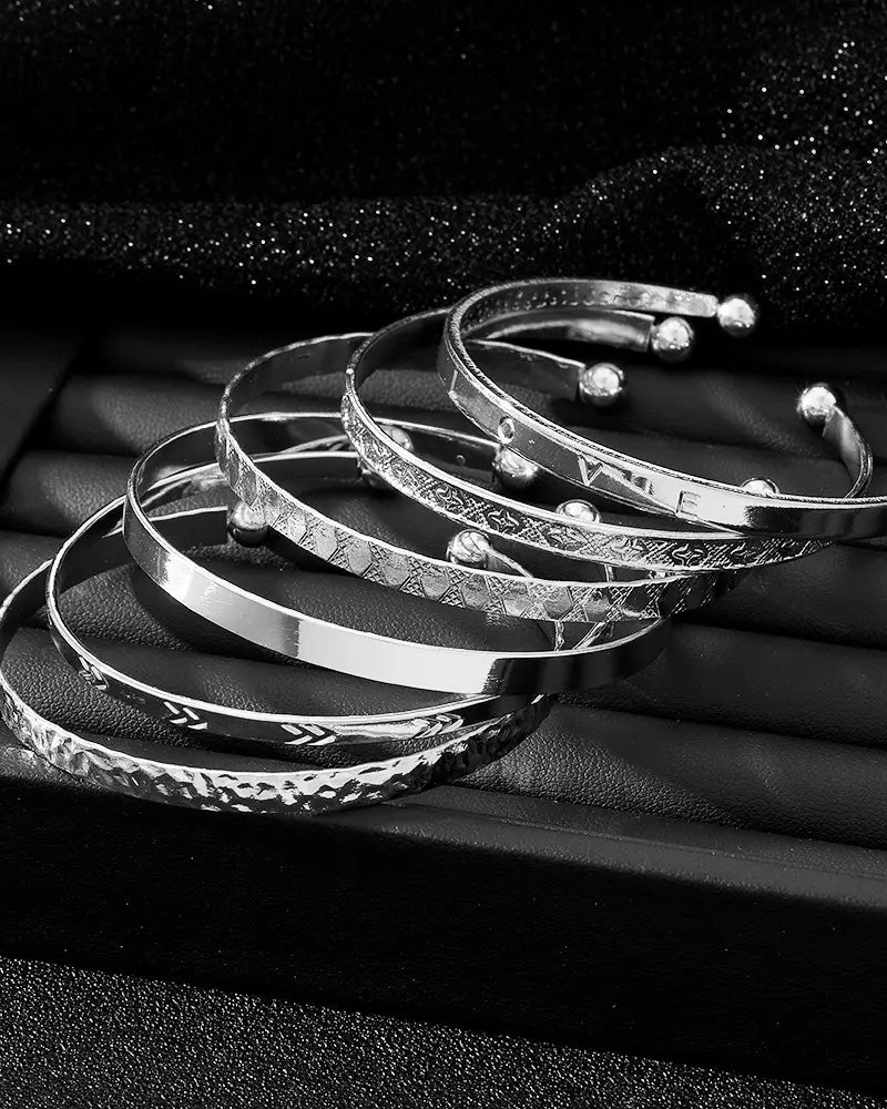 Seksspisset stjernearmbånd sett med 7 deler