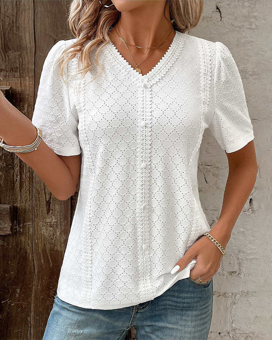 Ensfarget topp med bobleermer