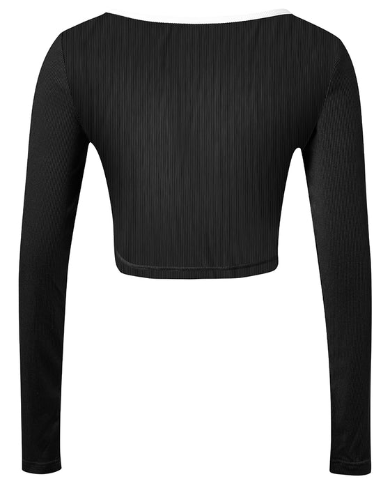Bluse Med Lange Ermer Og Smal Passform