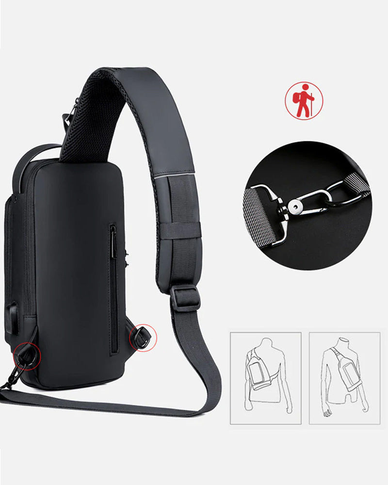 Passord anti-tyveri brystveske