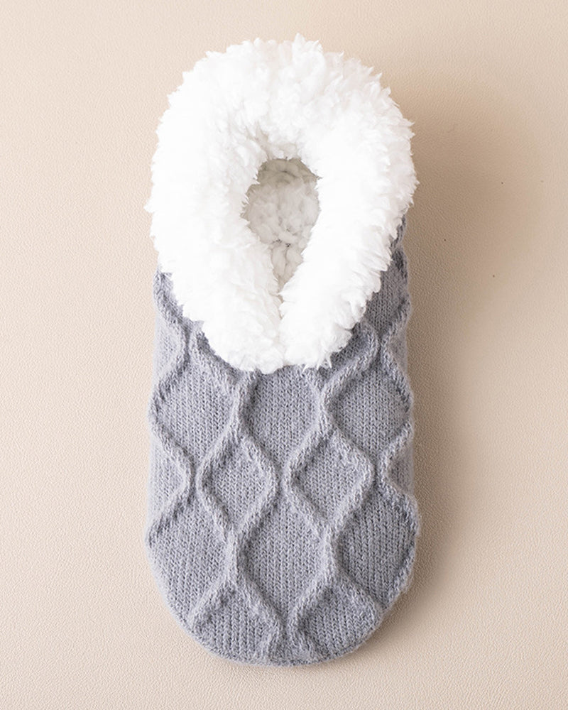 Koselige anti-skli termiske gulvsokker