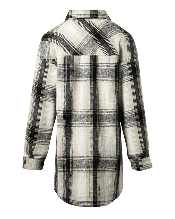 Uformell skjorte med rutete trykk