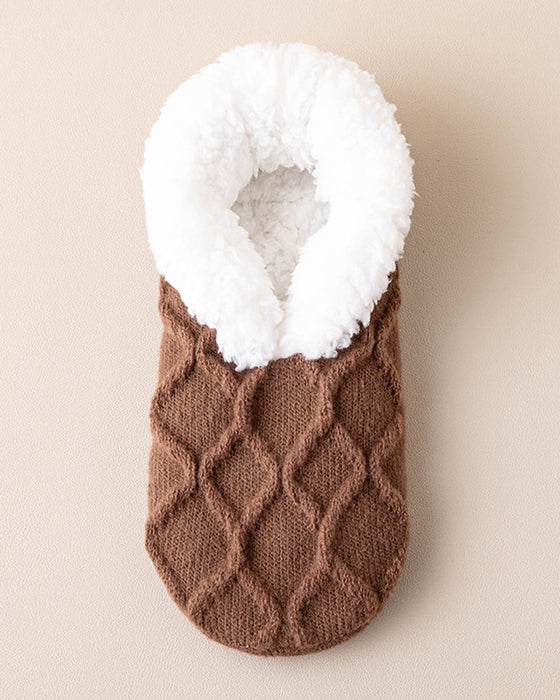 Koselige anti-skli termiske gulvsokker