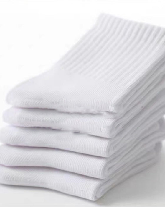 Enkle ensfargede komfortable sokker