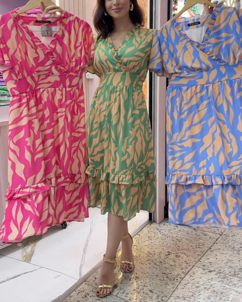 Elegant kjole med midjetrykt