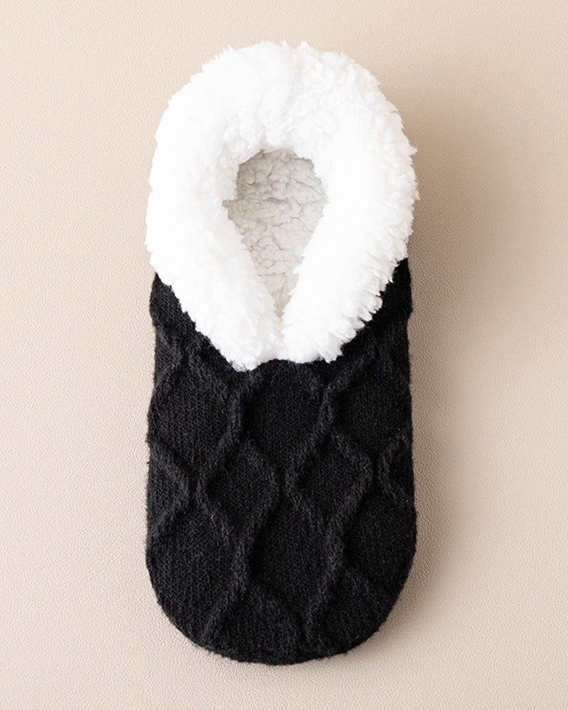 Koselige anti-skli termiske gulvsokker