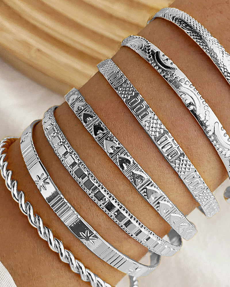 Seksspisset stjernearmbånd sett med 7 deler