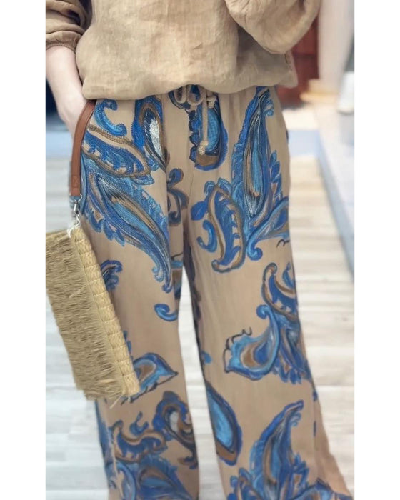 Langermet casual trykt sett