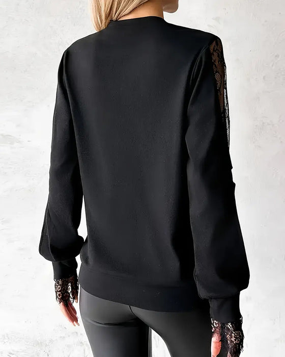 Seksuell Topp med Spetsfletting