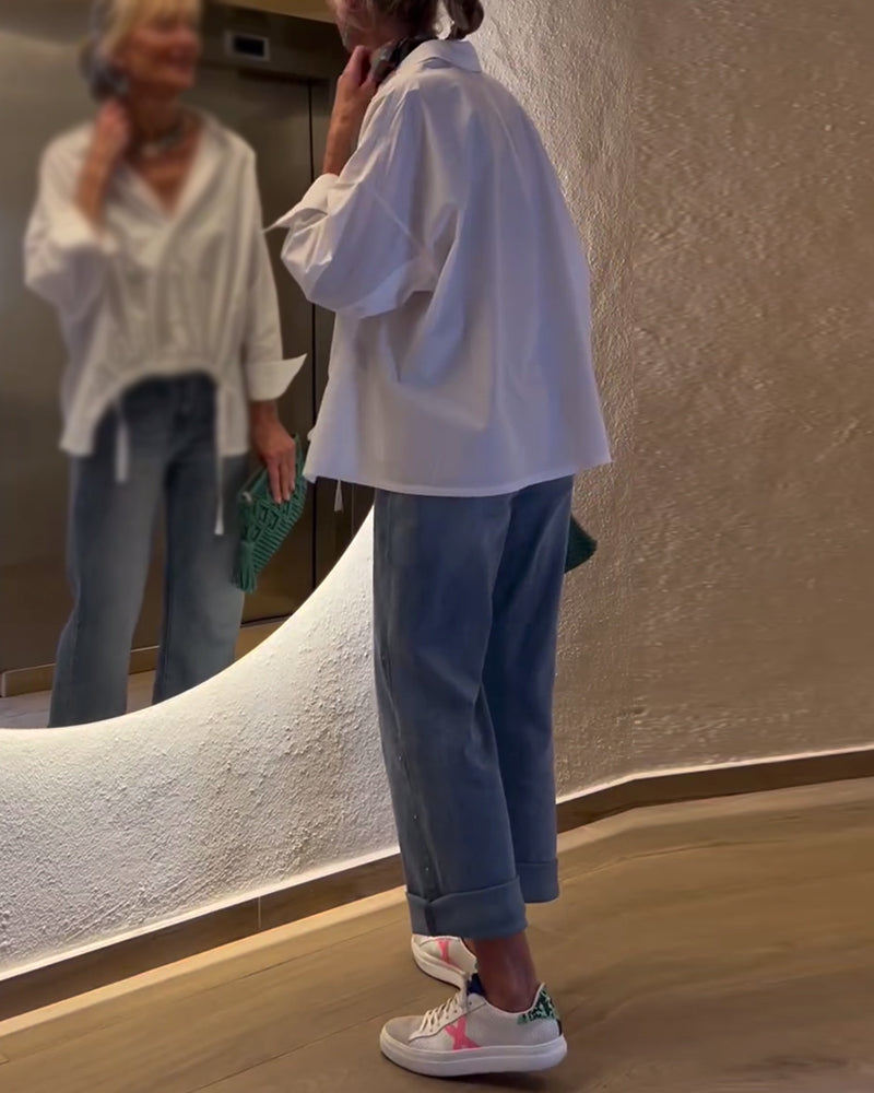 Pendle topp i ensfarget jakkeslag