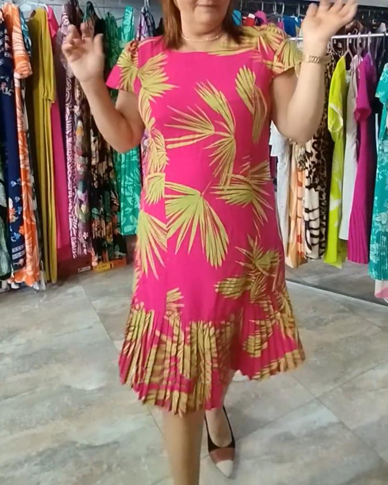 Kortermet plissert uformell kjole