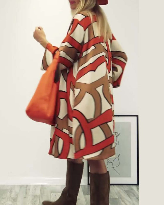 Kjole med rund hals design