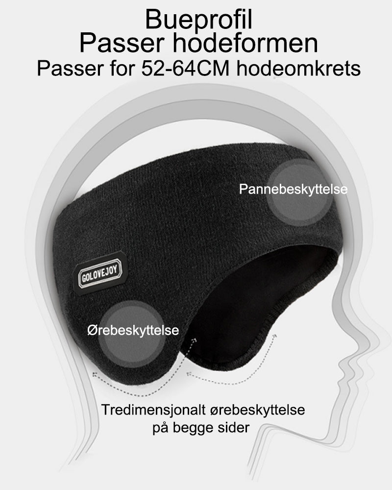 Varme øreklokker med sammenleggbare kalde og vindtette
