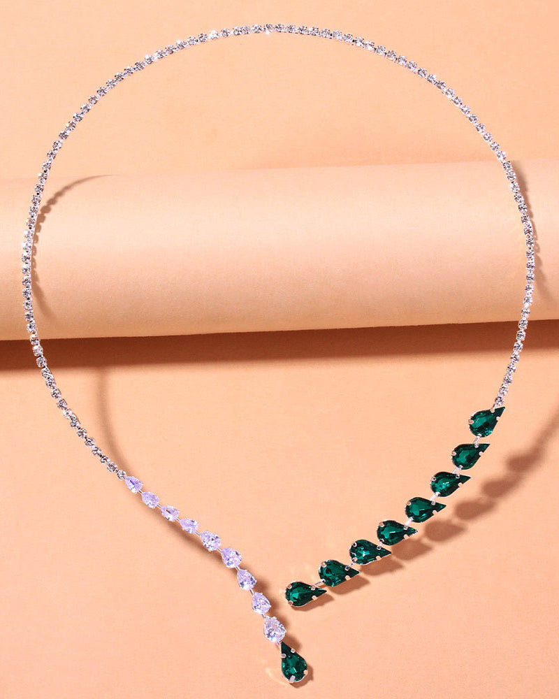 Halskjede med Luksus Smaragd